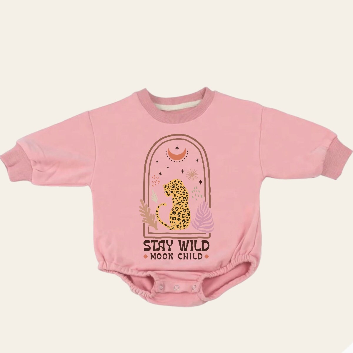 boho Baby Sweatshirt Romper, baby romper, baby clothes, baby girl, baby boy, baby gift, newborn gift, toddler clothes