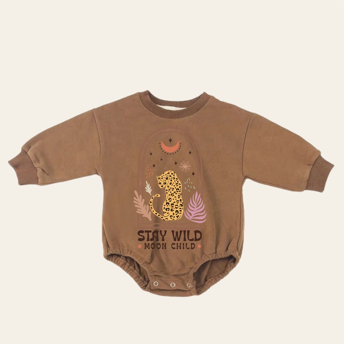 boho Baby Sweatshirt Romper, baby romper, baby clothes, baby girl, baby boy, baby gift, newborn gift, toddler clothes