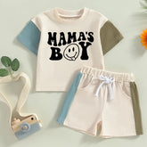 Retro Baby cotton color block toddler boy outfit, infant outfit , shirt , shorts , baby girl , baby clothes, baby shower, gift / baby gift