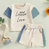 cotton color block toddler and baby outfit, infant outfit, baby shirt, baby girl , baby clothes, baby shower, gift / baby gift, baby boy
