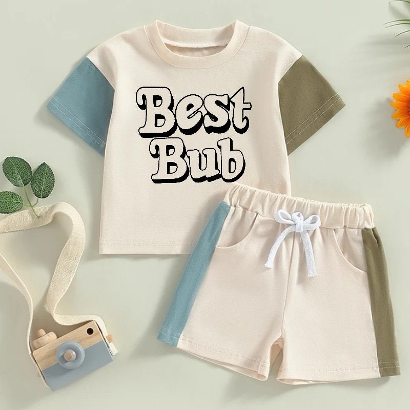 cotton color block toddler and baby outfit, infant outfit, baby shirt, baby girl, baby clothes, baby shower, gift / baby gift, baby boy
