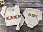 Mama mini matching Baby Sweatshirt ROMPER bodysuit & crewneck / newborn / baby girl / infant / shower / baby boy / baby gift / gift for her