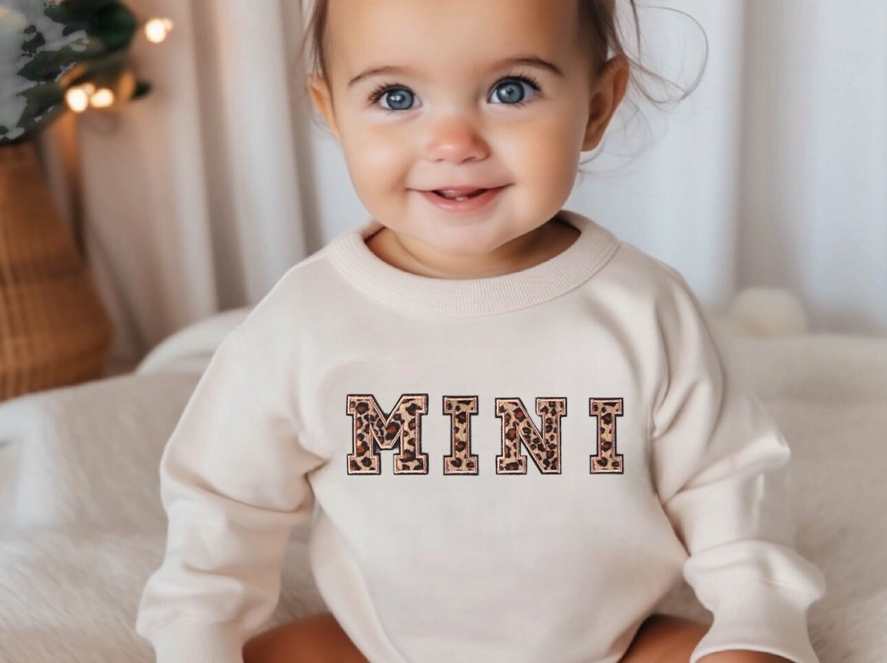 Mama mini matching Baby Sweatshirt ROMPER bodysuit & crewneck / newborn / baby girl / infant / shower / baby boy / baby gift / gift for her