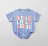 Aunties bestie Baby ROMPER tshirt bodysuit, infant clothes, baby shirt, baby girl gift, baby shower gift, baby boy gift