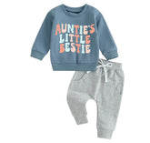 Aunties bestie Baby Outfit set sweatshirt and pants, baby clothes, baby girl boy, baby shower, baby gift, baby sweat, newborn, aunt gift