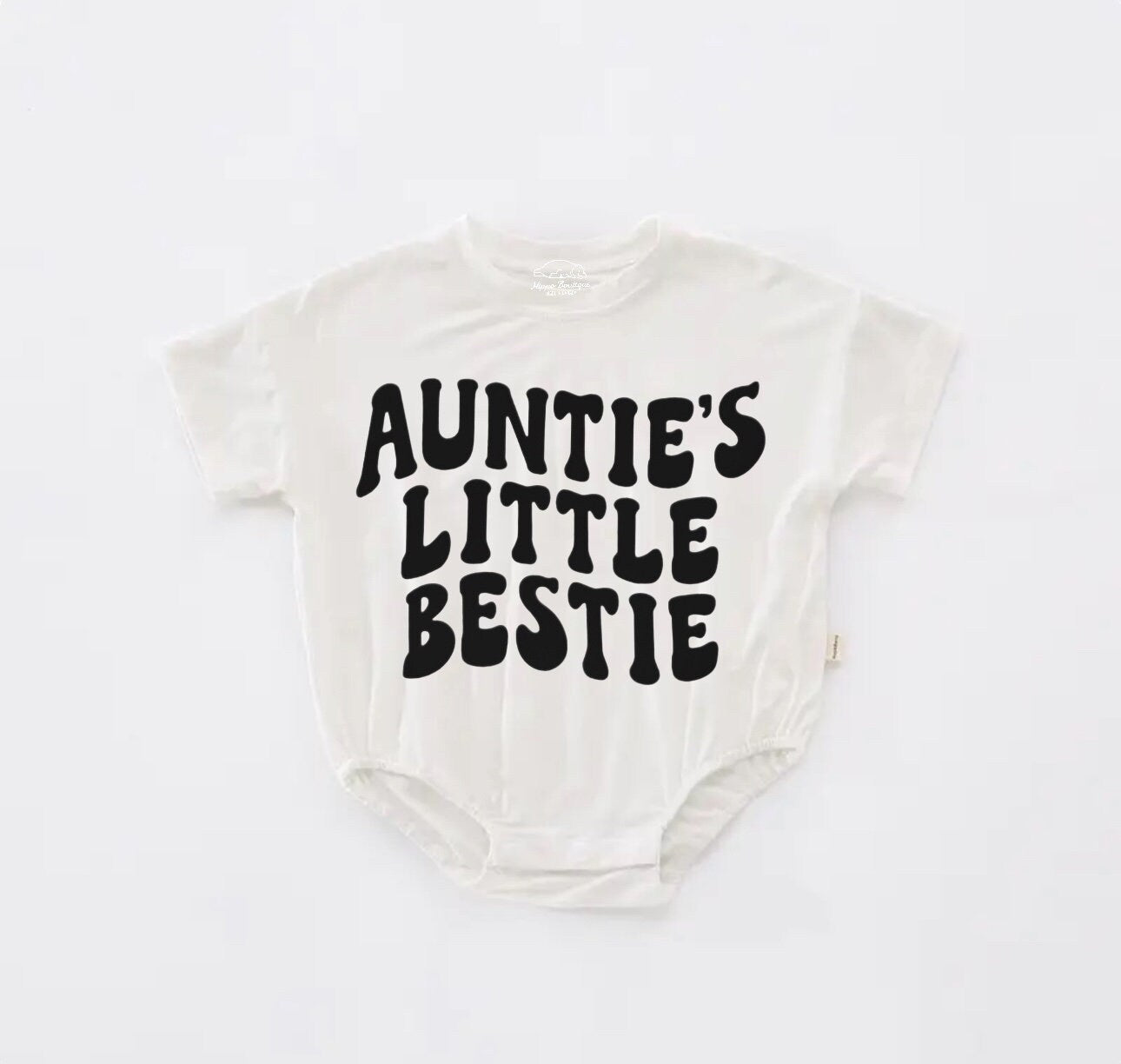 Aunties bestie Baby ROMPER tshirt bodysuit, infant clothes, baby shirt, baby girl gift, baby shower gift, baby boy gift