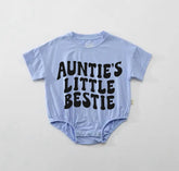 Aunties bestie Baby ROMPER tshirt bodysuit, infant clothes, baby shirt, baby girl gift, baby shower gift, baby boy gift