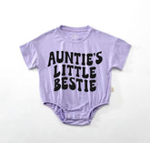 Aunties bestie Baby ROMPER tshirt bodysuit, infant clothes, baby shirt, baby girl gift, baby shower gift, baby boy gift