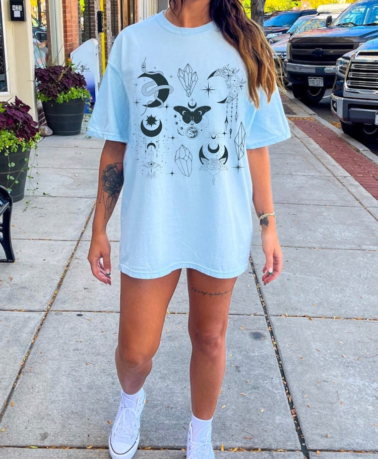 Mystical shirt / comfort colors / oversized / women’s shirt / custom top / unisex shirt / gift for her / crystals gift / custom shirt