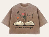 Bookish Shirt, Book Love Shirt, Books Shirt, Reading Shirt, Librarian Shirt, Bookworm Gift, Gift for Book Lover, crop top shirt, acid wash