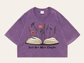 Bookish Shirt, Book Love Shirt, Books Shirt, Reading Shirt, Librarian Shirt, Bookworm Gift, Gift for Book Lover, crop top shirt, acid wash