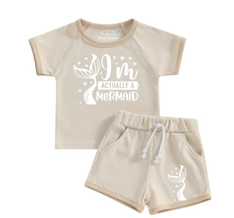 Baby & toddler mermaid Clothing set, outfit, shirt, shorts, baby girl , baby clothes, baby shower, gift, baby boy