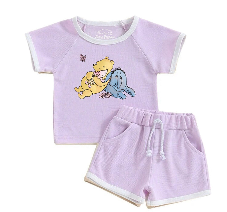 Baby & toddler Pooh Clothing set, outfit, shirt, shorts, baby girl , baby clothes, baby shower, gift, baby boy