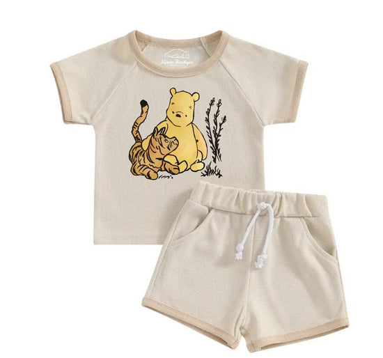 Baby & toddler Pooh Clothing set, outfit, shirt, shorts, baby girl , baby clothes, baby shower, gift, baby boy