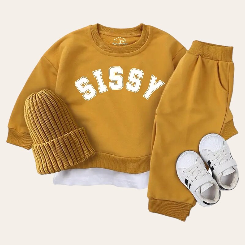 toddler Baby sis Outfit set sweatshirt and pants / baby clothes / sister shirt / baby girl gift / baby shower / baby gift \ little sis /