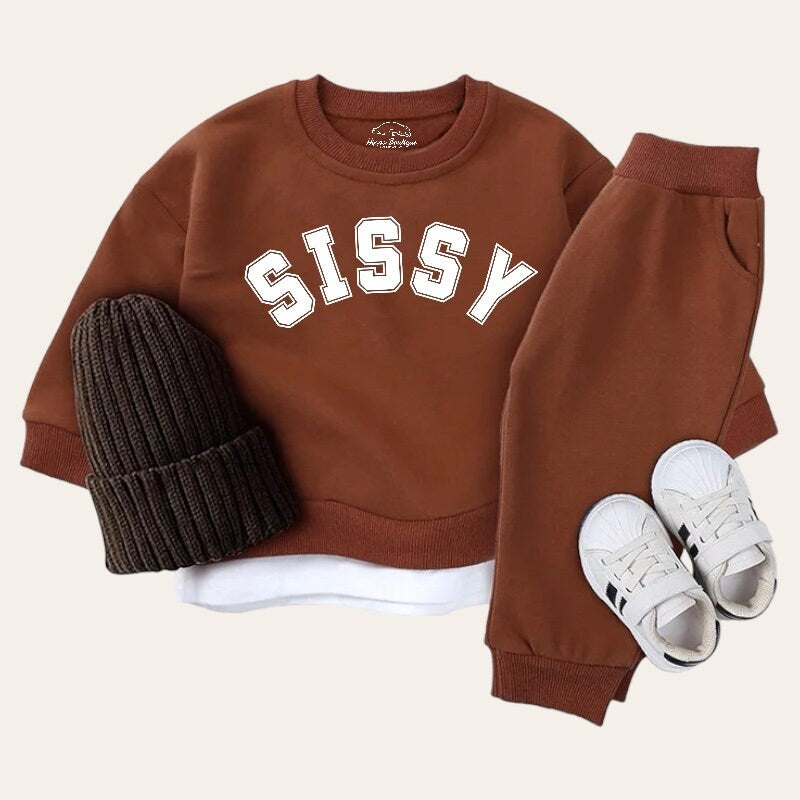 toddler Baby sis Outfit set sweatshirt and pants / baby clothes / sister shirt / baby girl gift / baby shower / baby gift \ little sis /