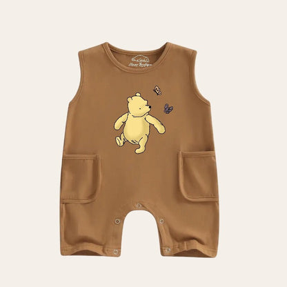 Pooh baby romper bodysuit, baby boy, baby boy gift, cotton clothes, infant, baby gift / newborn / new baby / baby girl outfit