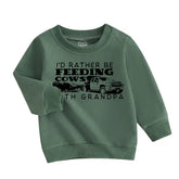 Baby & toddler farm sweatshirt / baby clothes / toddler shirt / baby girl / baby boy / baby shower / baby gift / baby western / baby cow