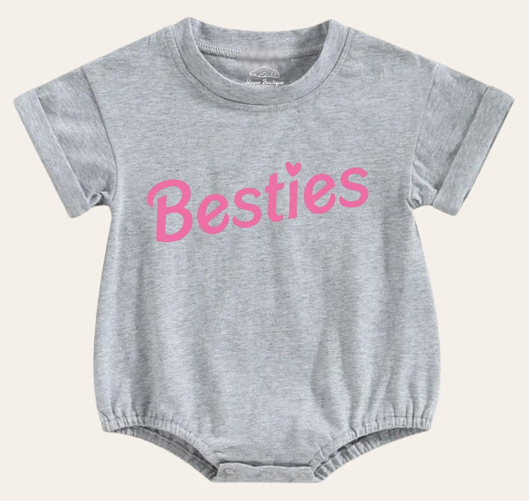 Bestie Newborn baby and toddler ROMPER bodysuit, Crewneck, summer wear, cotton clothes SOFT , infant, baby girl gift / baby gift /