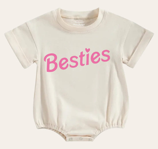 Bestie Newborn baby and toddler ROMPER bodysuit, Crewneck, summer wear, cotton clothes SOFT , infant, baby girl gift / baby gift /