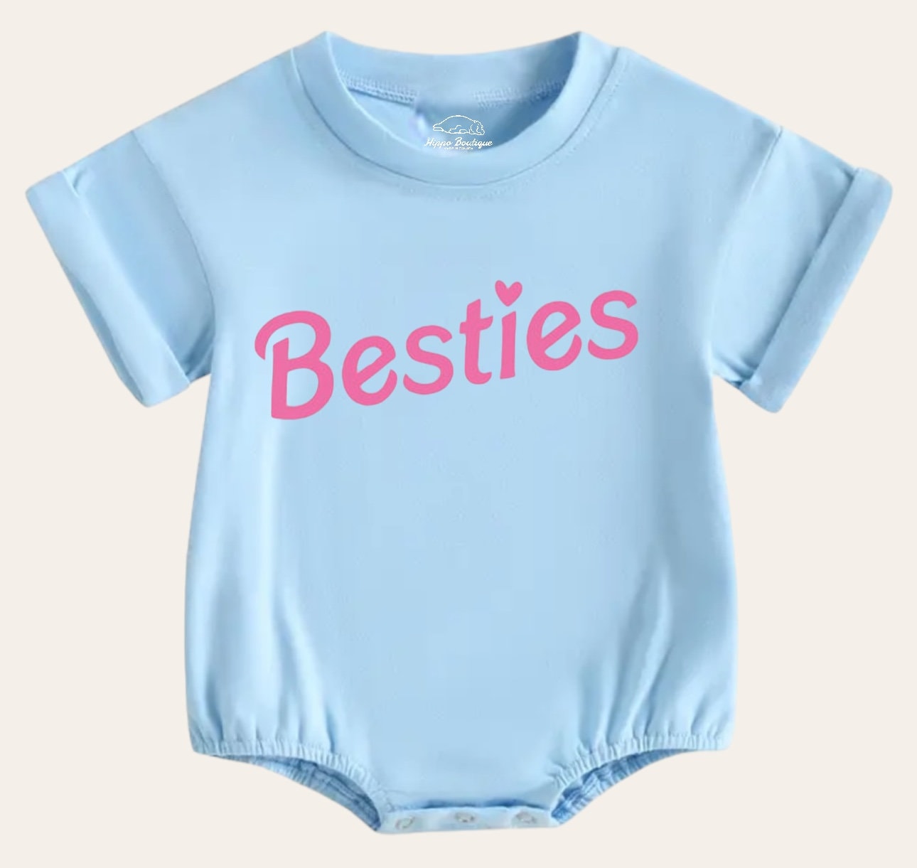 Bestie Newborn baby and toddler ROMPER bodysuit, Crewneck, summer wear, cotton clothes SOFT , infant, baby girl gift / baby gift /