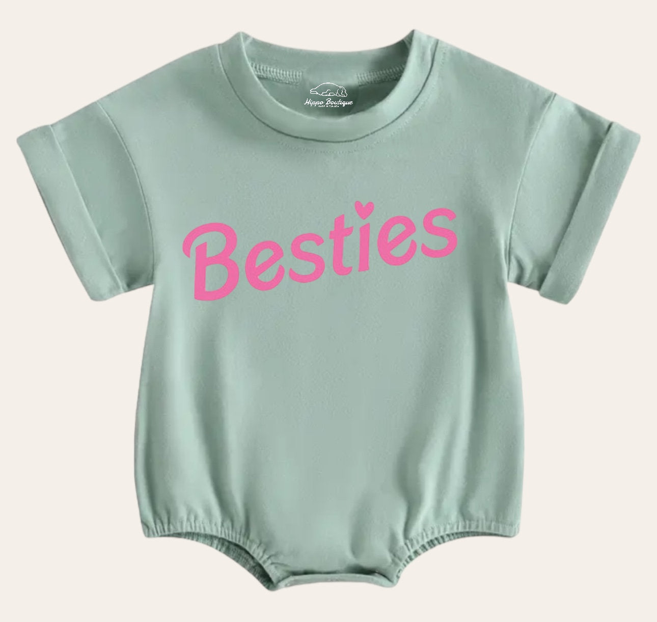 Bestie Newborn baby and toddler ROMPER bodysuit, Crewneck, summer wear, cotton clothes SOFT , infant, baby girl gift / baby gift /