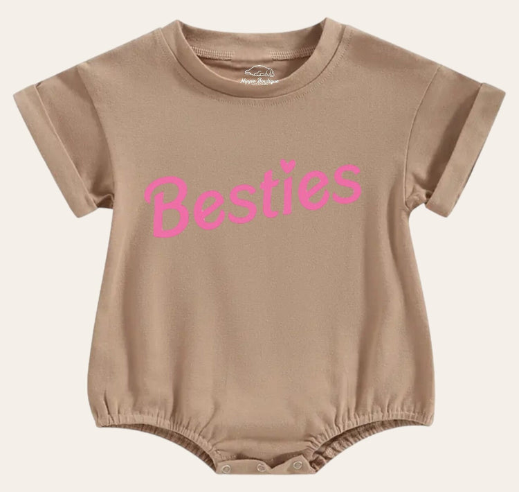 Bestie Newborn baby and toddler ROMPER bodysuit, Crewneck, summer wear, cotton clothes SOFT , infant, baby girl gift / baby gift /