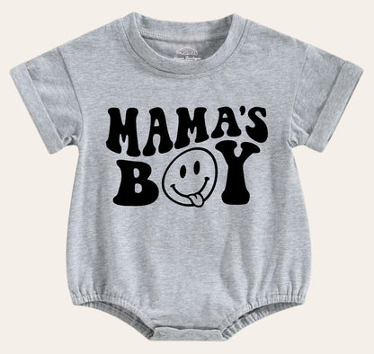mamas boy Newborn baby and toddler ROMPER bodysuit, Crewneck, summer wear, cotton clothes SOFT , infant, baby girl gift / baby boy gift /