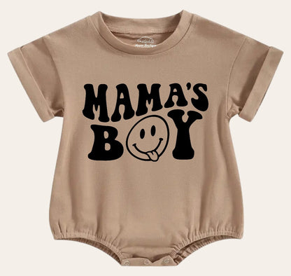 mamas boy Newborn baby and toddler ROMPER bodysuit, Crewneck, summer wear, cotton clothes SOFT , infant, baby girl gift / baby boy gift /