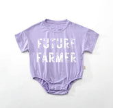 Western Newborn baby and toddler ROMPER bodysuit, Crewneck, summer wear, cotton clothes, infant, baby girl gift / baby boy gift / cow romper