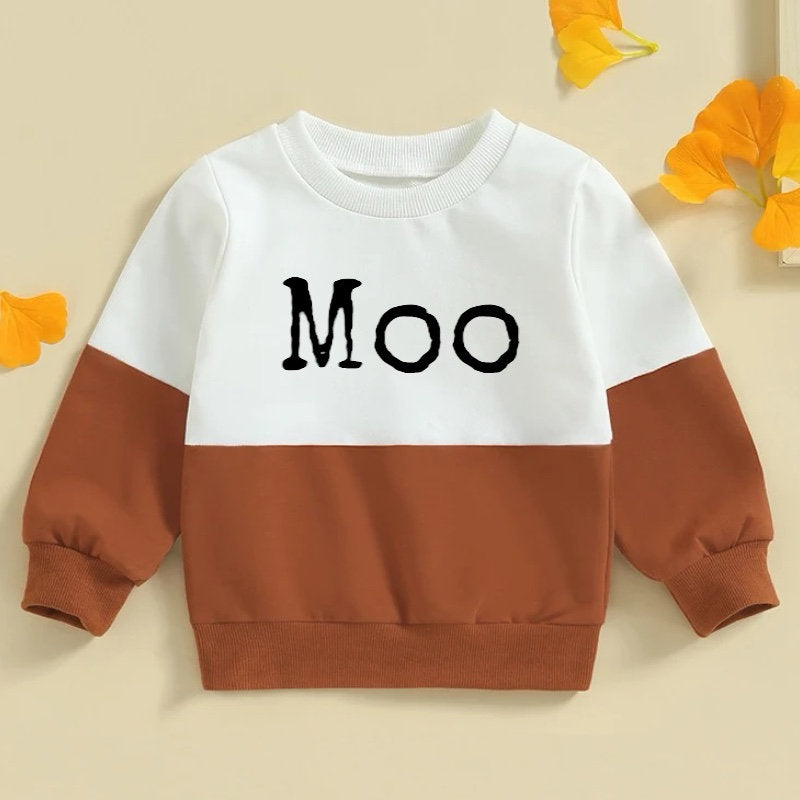 toddler and Baby cow farm sweatshirt | baby western | baby sweatshirt | newborn | Baby Gift | Baby Boy gift, baby girl gift, toddler western