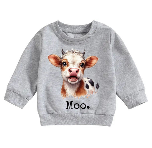 Western Baby & toddler cow sweatshirt / baby clothes / baby girl / baby boy / baby shower / baby gift / baby western / baby cow