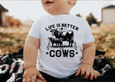 Baby toddler cows tshirt / baby clothes / toddler shirt / baby girl / baby boy / baby shower / baby gift / baby western shirt / farm shirt