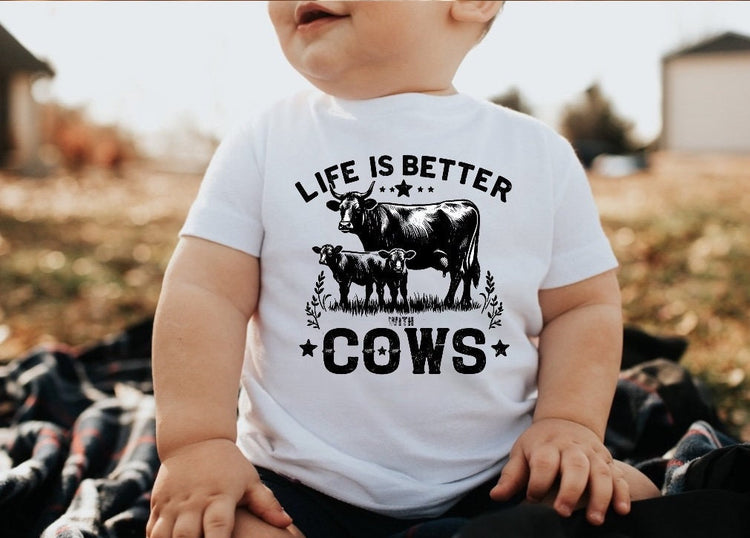 Baby toddler cows tshirt / baby clothes / toddler shirt / baby girl / baby boy / baby shower / baby gift / baby western shirt / farm shirt