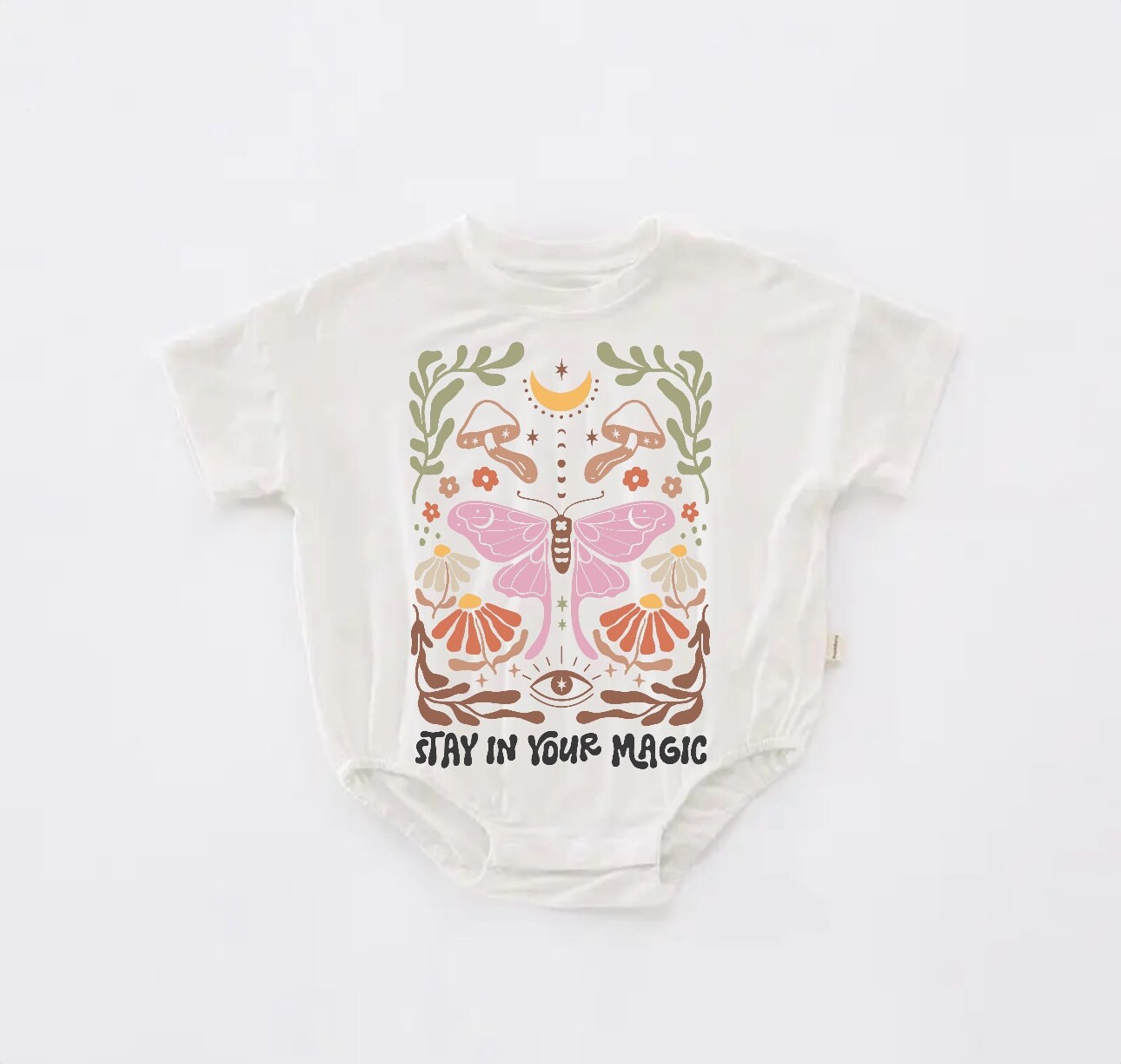 Baby boho t-shirt bubble ROMPER jumpsuit / / infant clothes / baby shirt / baby boy girl /baby shower gift / toddler