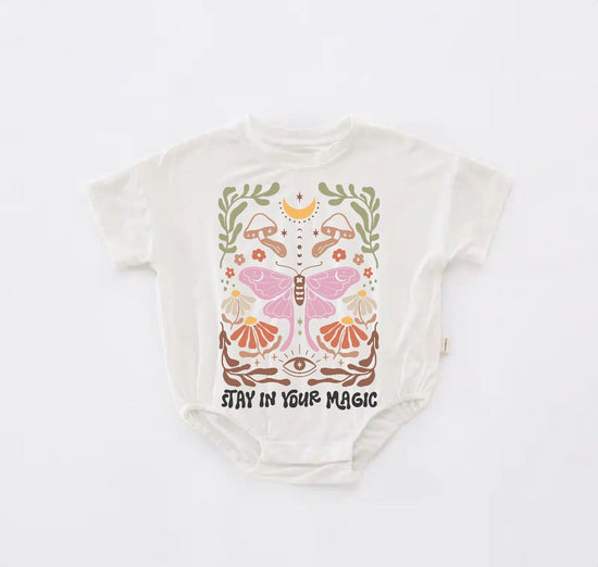 Baby boho t-shirt bubble ROMPER jumpsuit / / infant clothes / baby shirt / baby boy girl /baby shower gift / toddler