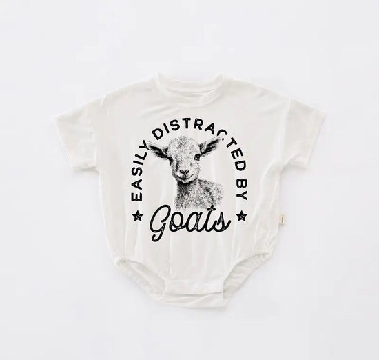 Goats Baby western t-shirt bubble ROMPER jumpsuit, infant clothes, baby western shirt, baby boy girl, baby shower gift, toddler