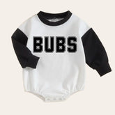 bubs Oversized Sweatshirt Romper, baby clothes, baby sweatshirt, bubble, baby sweater, baby gift, baby shower, baby boy gift, baby brother