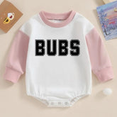 bubs Oversized Sweatshirt Romper, baby clothes, baby sweatshirt, bubble, baby sweater, baby gift, baby shower, baby boy gift, baby brother