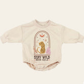 boho Baby Sweatshirt Romper, baby romper, baby clothes, baby girl, baby boy, baby gift, newborn gift, toddler clothes