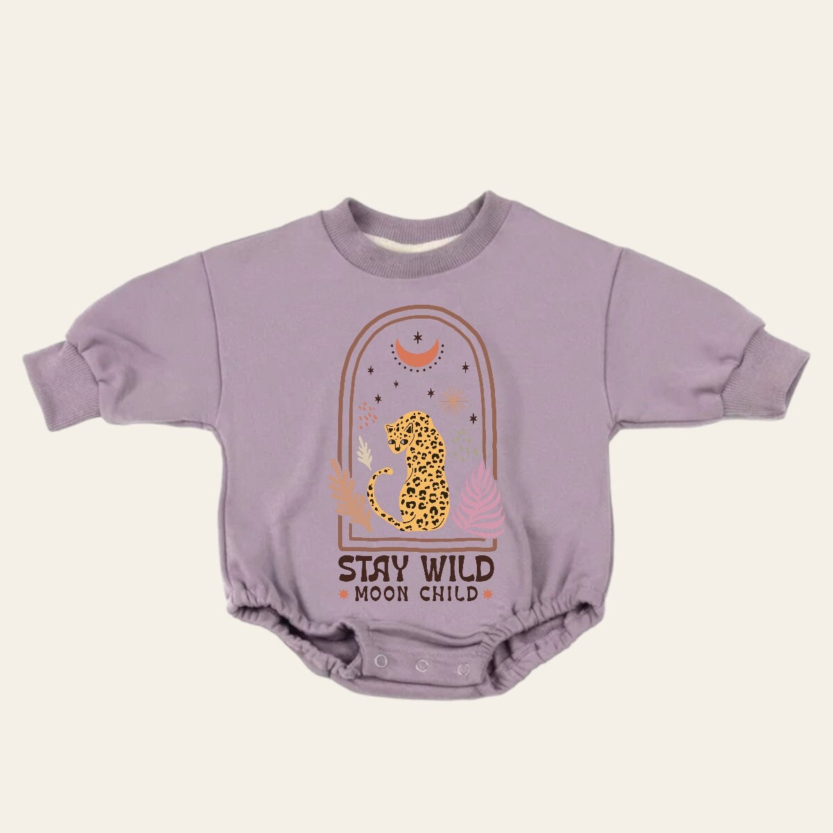 boho Baby Sweatshirt Romper, baby romper, baby clothes, baby girl, baby boy, baby gift, newborn gift, toddler clothes
