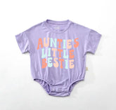 Aunties bestie Baby ROMPER tshirt bodysuit, infant clothes, baby shirt, baby girl gift, baby shower gift, baby boy gift