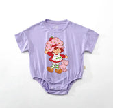 Baby strawberry ROMPER tshirt bodysuit, infant clothes, baby shirt, baby girl gift, baby shower gift, newborn gift