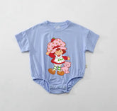 Baby strawberry ROMPER tshirt bodysuit, infant clothes, baby shirt, baby girl gift, baby shower gift, newborn gift